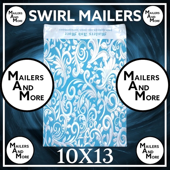 25 10X13 Poly Mailers White Swirl PRICE IS FIRM - Picture 7 of 10
